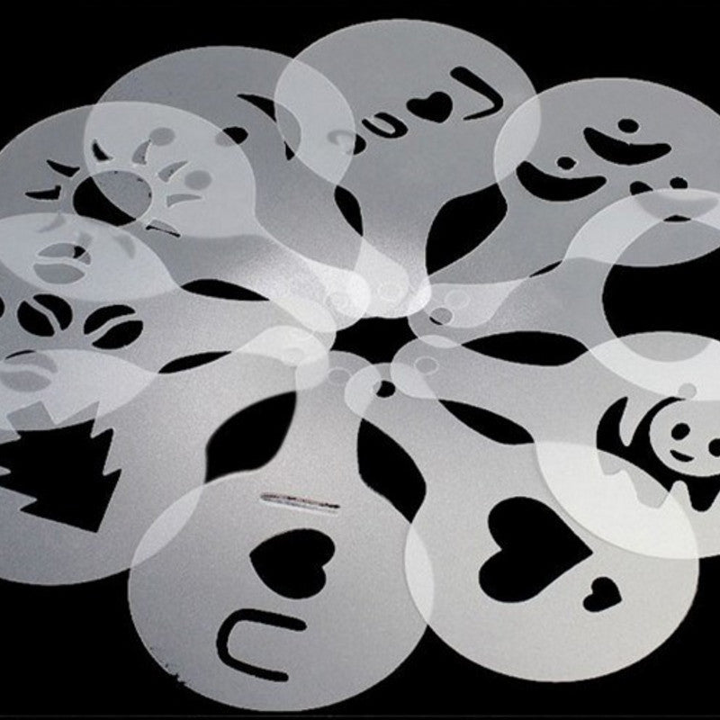 Latte Art Stencil Set (16-Piece)