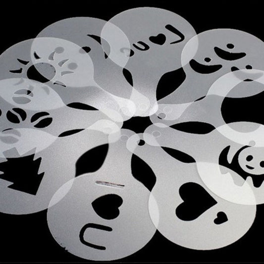 Latte Art Stencil Set (16-Piece)