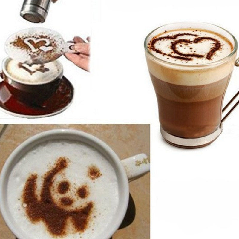 Latte Art Stencil Set (16-Piece)